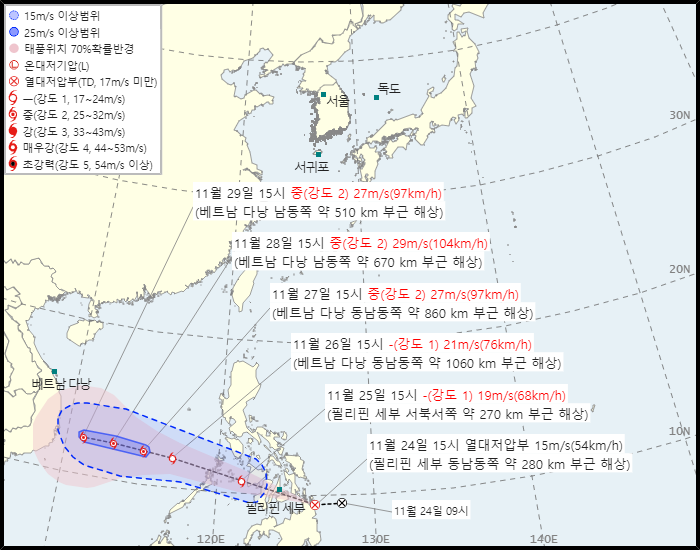 제 55호 열대저압부 발생 경로